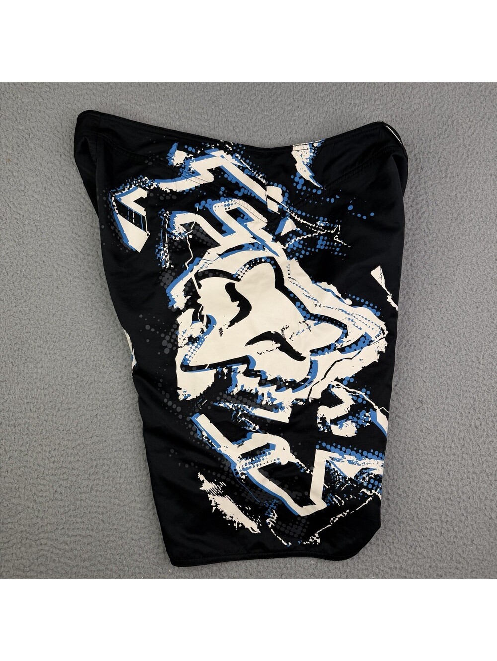 Vintage Y2K Fox Racing Blue Board Shorts Mens Blue Black W38xL11 Bike DMX